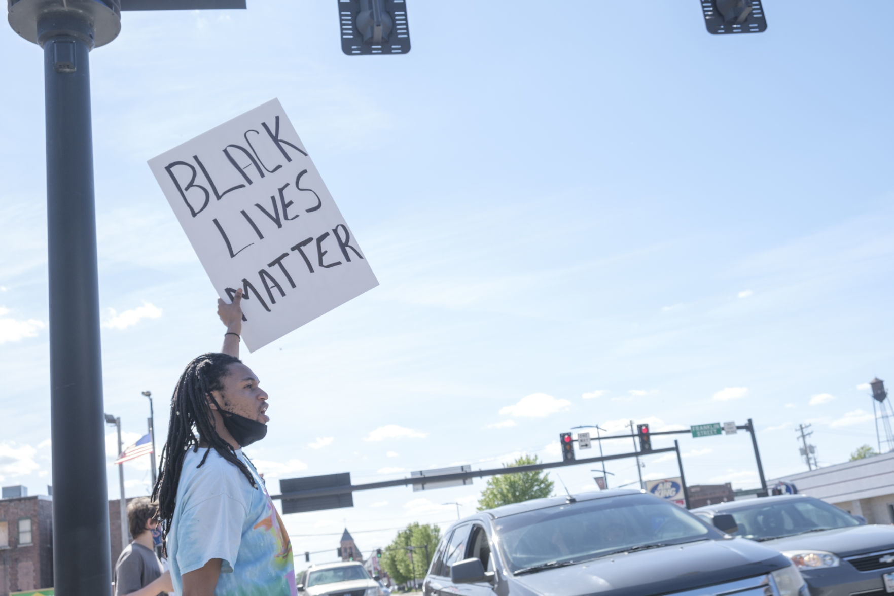 Downtown Decatur protest